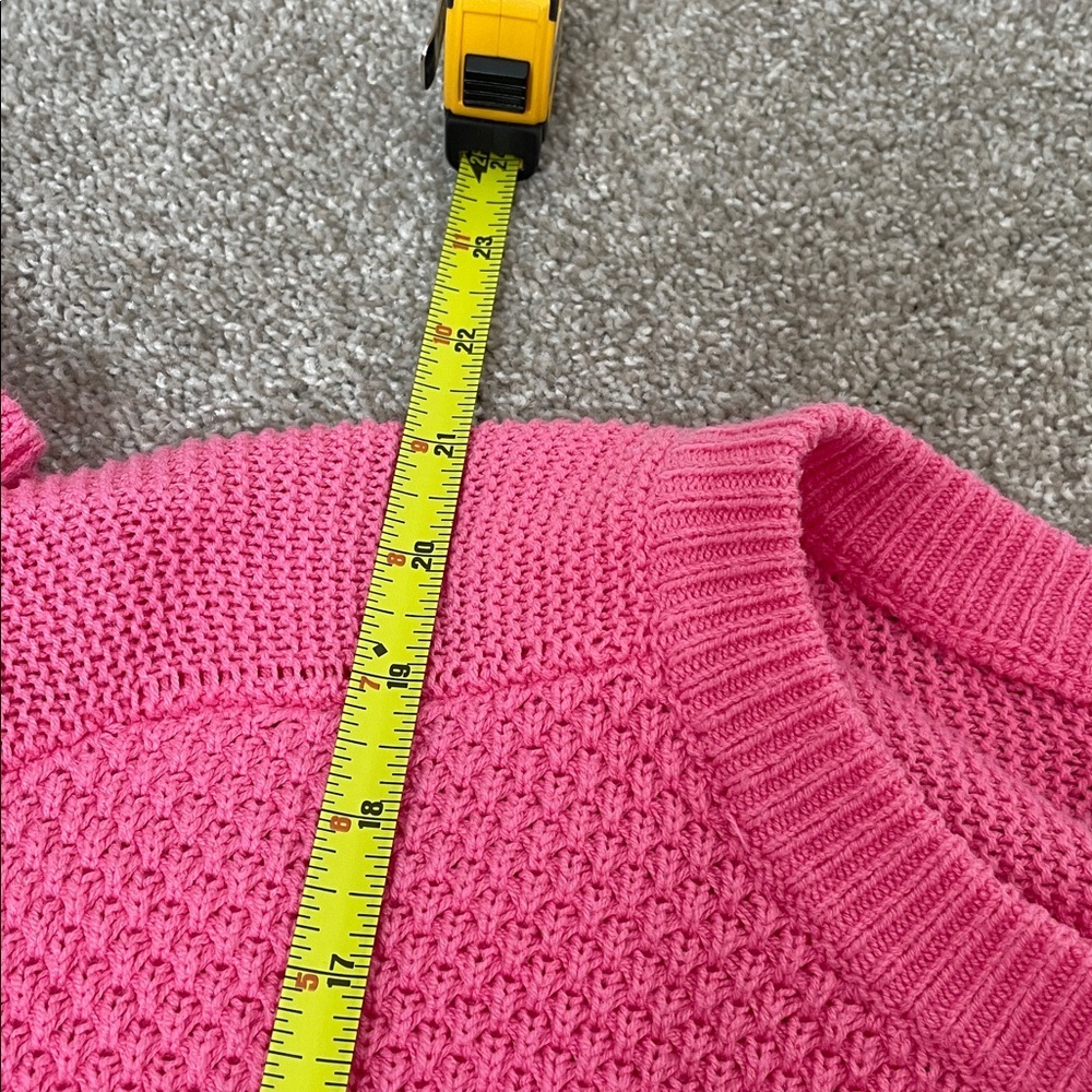 Loft Pointelle Raglan Stitch Knit Sweater - Picture 10 of 10